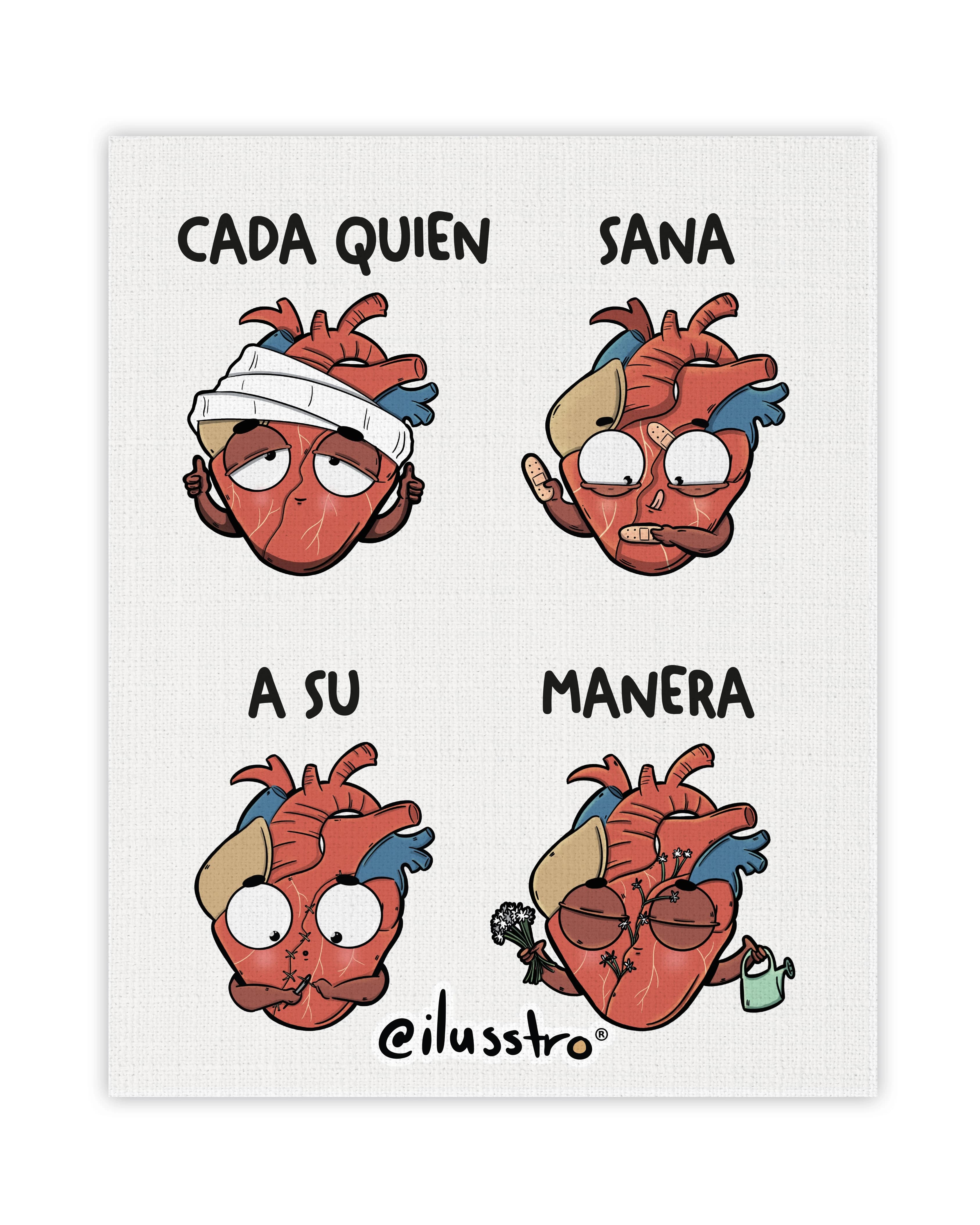Ilustración "Cada quien sana a su manera"