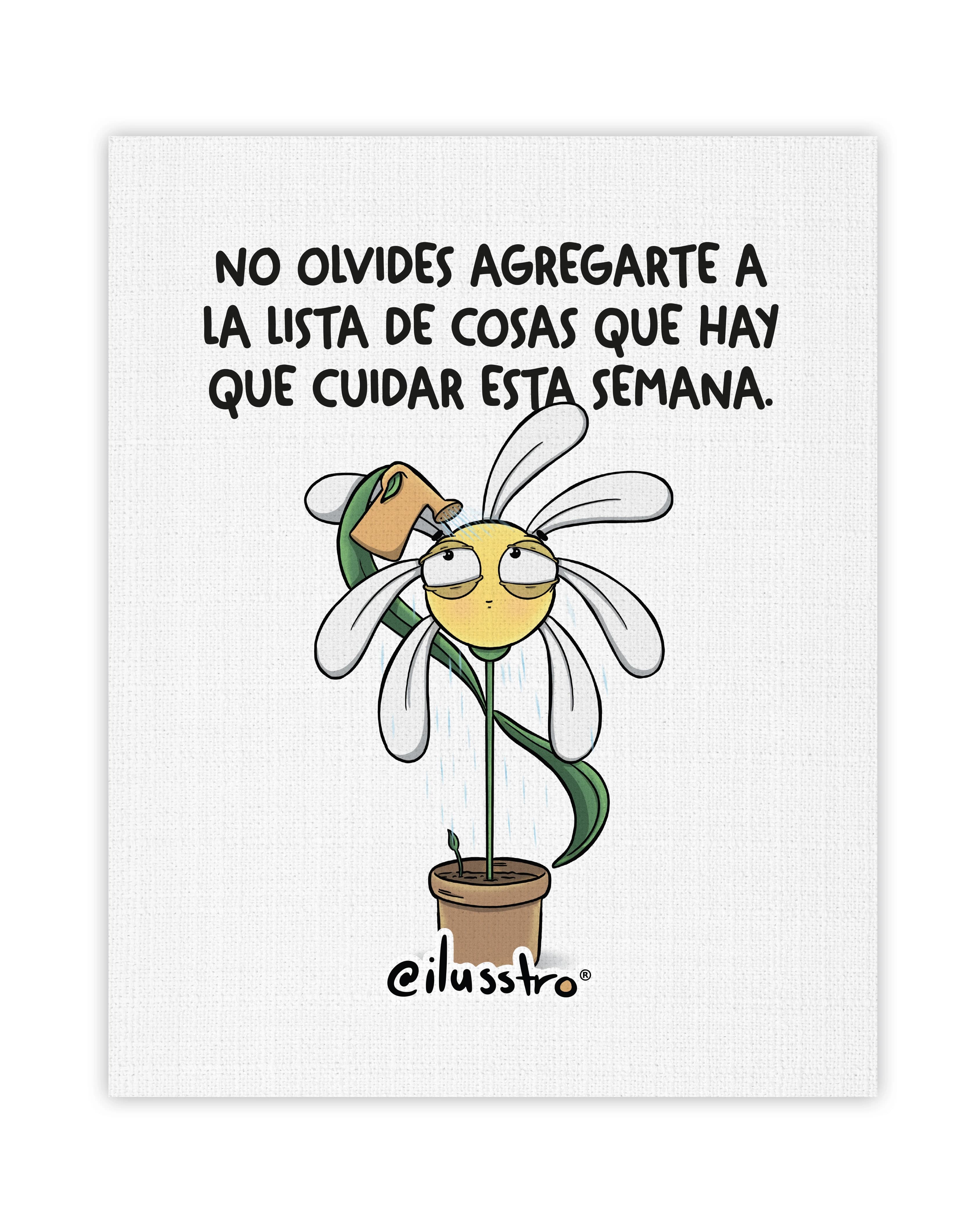 Ilustración "No olvides cuidarte"